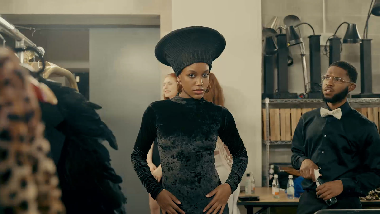 NYC art gallery event stylish attendee fashion photography